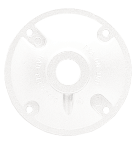 RAB XC1W 4 In. Diameter 1-Hole Heavy-Duty Weatherproof Cover 1/2 In. Taps Die Cast Aluminum White