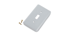 Kraloy 078889 F-Series Single Gang Plate Duplex Receptacle DRC 15/10