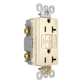 P&S 2097TR-LA 20A SELF-TEST TR SPEC GFI RADIANT RECEPTACLE 125V LA