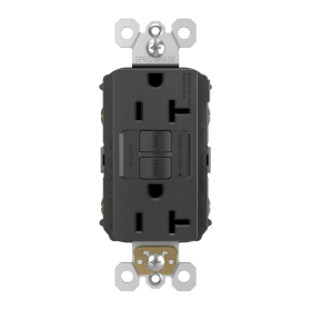 P&S 2097-BK 20A SELF-TEST SPEC GFI RADIANT RECEPTACLE 125V BLACK