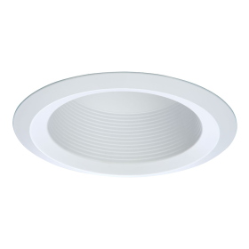 Halo 6125WB 6 In. Full Cone Baffle Trim White With Torsion Spring Retention