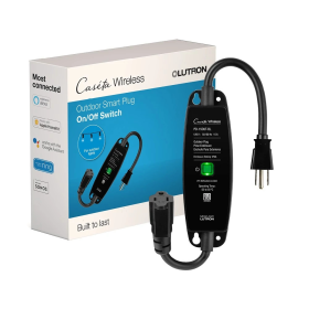 Lutron PD-15OUT-BL Outdoor Smart Plug Black