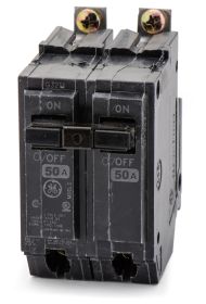 GE THQB2150 50A 2-Pole 120/240V 10kA Bolt-On Circuit Breaker