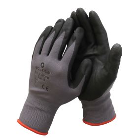 Eclipse 902-621 Nitrile-Coated Work Gloves Large Abrasion Cut Tear and Puncture Resistant