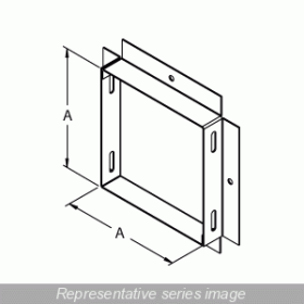 Hammond MFG CWAD12 Panel Adapter 12x12 Steel/Gray