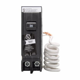 Cutler-Hammer CLGF120 20A 1-Pole GFCI 120/240V 10kA Plug-On Circuit Breaker with Pigtail