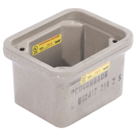 Quazite PC1212BA12 Polymer Concrete 12x12x12 In. Underground Box Tier 15 Cover and Bolts Sold Separately