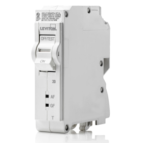 Leviton LB120-DFT 20A 1-Pole AFCI/GFCI Thermal Magnetic Branch Circuit Breaker 120V