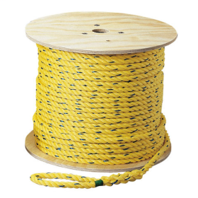 Ideal 31-845 Pro-Pull Polypropylene Pull Rope 3/8 In. Diameter 600 Ft. per Reel Yellow