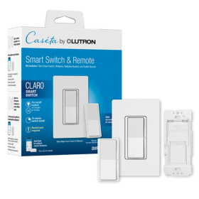 Lutron DVRF-PKG1S-WH Claro Smart Switch Kit