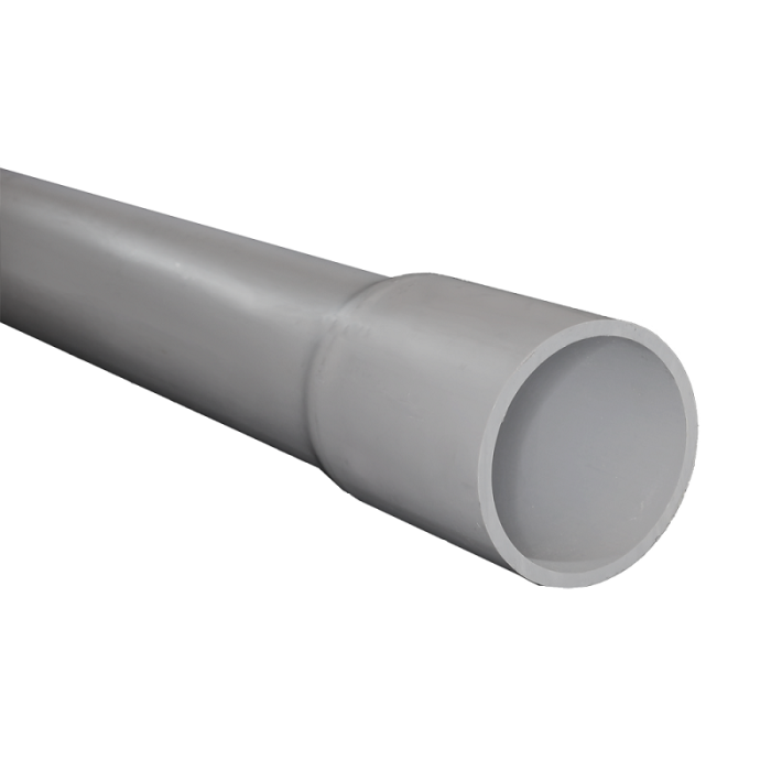 4 In. Schedule 40 Rigid PVC Non-Metallic Conduit 10 Ft. Lengths With Bell  End (Lift = 570 Ft.)